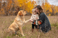 Family pet - Fall photography session in Emily, Minnesota