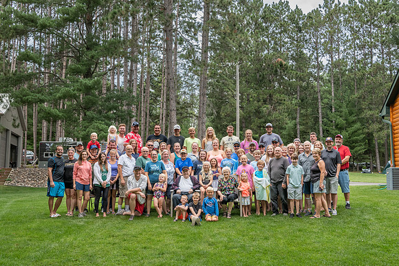 Multi-generation family reunion in Emily, Minnesota - Ruth Lake