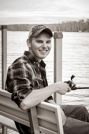 Senior photography session in Fifty Lakes, Minnesota
