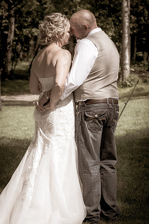 Wedding photography session in Emily, Minnesota - Minnie Lake