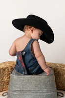 1 Year Old portrait of a handsome country boy - Children's photography in Emily, MN