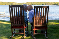 Lifetime of love - senior couple enjoying life by the lake - Family photography in Emily, MN